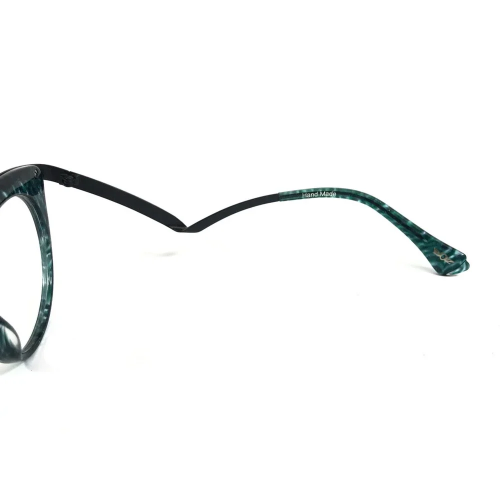 BOZ Eyeglasses Frames EXTRA 4000 Clear Green Marble Matte Black 47-20-140
